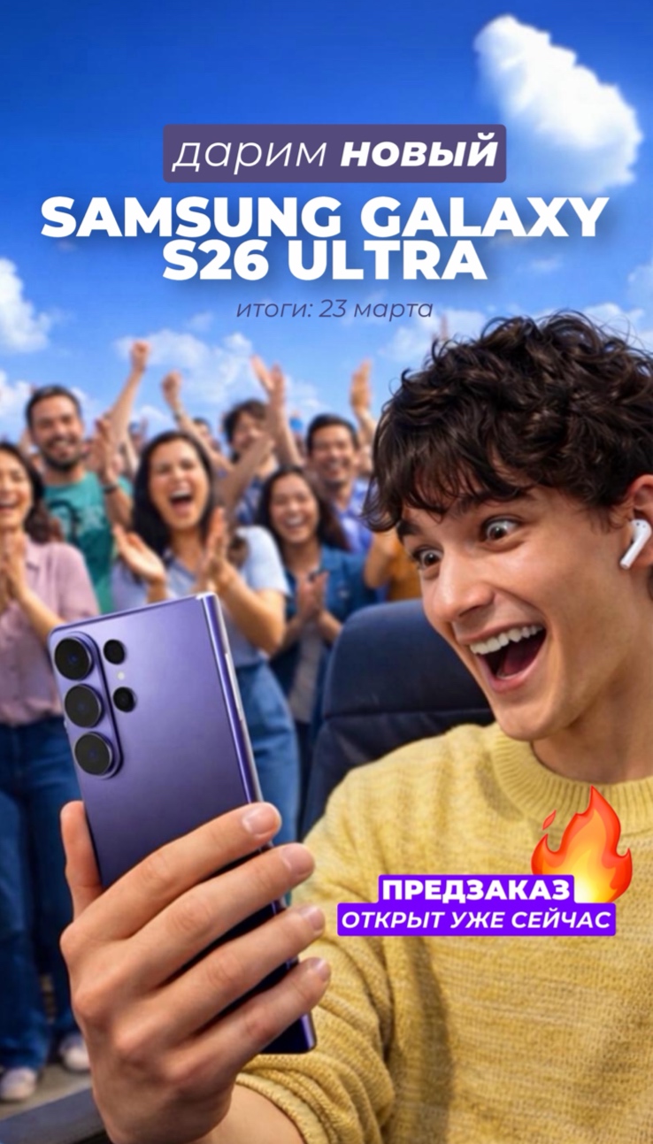 ДАРИМ НОВЫЙ SAMSUNG GALAXY S26 ULTRA В TELEGRAM!