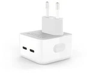 Адаптер питания для телефонов/планшетов 35W Dual USB-C Port (Белый)