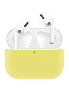 Чехол силиконовый для AirPods Pro (Жёлтый)