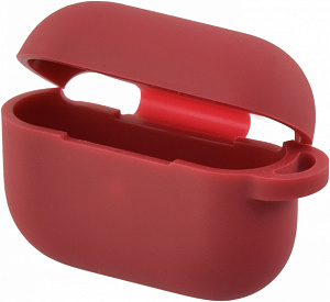 Чехол силиконовый для AirPods Pro (Бордовый)