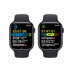 Умные часы Apple Watch Series 9 45мм (45mm, Темная ночь, S/L, Sport Loop)