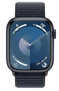 Умные часы Apple Watch Series 9 45мм (45mm, Темная ночь, S/L, Sport Loop)