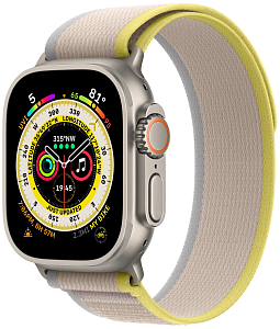 Умные часы Apple Watch Ultra 49 мм Titanium Case with Trail Loop (49mm, Бежево-желтый S/M, S/M)
