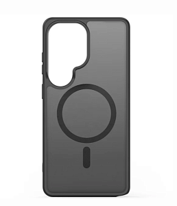 Чехол силиконовый прозрачный MagSafe MOSSILY для Samsung S26 Ultra (Черный)