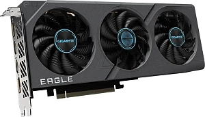 Видеокарта Gigabyte GeForce RTX 4060 8192Mb, Eagle OC 8Gb (GV-N4060EAGLE OC-8GD) 2xHDMI, 2xDP, Ret (Чёрный)