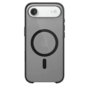 Чехол силиконовый прозрачный MagSafe MOSSILY для iPhone Air (Черный)