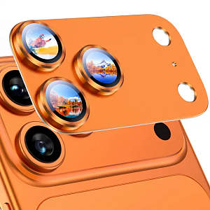 Защитное стекло Mossily на камеру 17 Pro Max (Оранжевый)