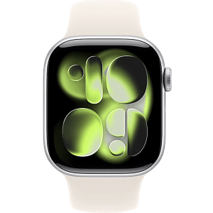 Умные часы Apple Watch Series 11 (Silver, Сияющая звезда, Sport Band, 46mm, S/M)