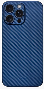 Чехол пластиковый KZDOO Air Carbon для iPhone 16 Pro (Синий)