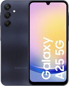 Смартфон Samsung Galaxy A25 5G 6/128GB (6 ГБ, 128 ГБ, Темно-синий, Dual nanoSim, Global, Без Rustore)