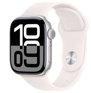 Умные часы Apple Watch Series 10 46мм (Silver light blush, 46mm, S/M, Sport Band)