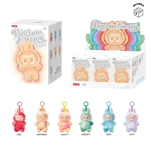 Фигурка - сюрприз Labubu V3 The Monsters Big Into Energy (Коробка 6 штук) (Белый)