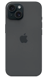 Смартфон Apple iPhone 15 128GB nanoSim+eSim (Чёрный, 128 ГБ, 6 ГБ, Global, nanoSim+eSim, Без Rustore)