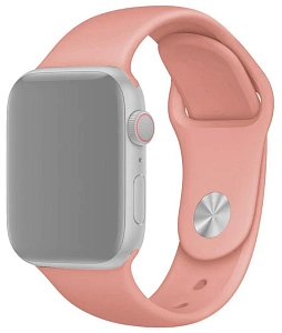 Ремешок для Apple Watch 42mm/44mm Gurdini Sport Band (силиконовый) (Розовый)
