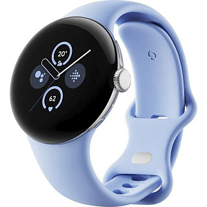 Умные часы Google Pixel Watch 2 41mm (Polished Silver/Bay, 41mm, LTE)
