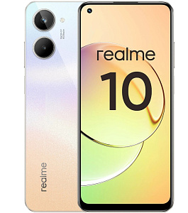 Смартфон Realme 10 4/128GB (Белый, 4 ГБ, 128 ГБ, Global, Dual nanoSim, Без Rustore)