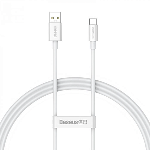 Кабель Baseus Superior Series (SUPERVOOC) Fast Charging Data Cable USB to Type-C 65W 1m (Белый)