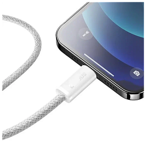 Кабель Baseus Dynamic Series Fast Charging Data Cable Type-C to Type-C 100W 1m (Белый)