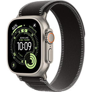 Умные часы Apple Watch Ultra 3 (Natural, 49mm, Trail Loop, Black/Charcoal, S/M)