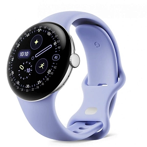 Умные часы Google Pixel Watch 4 (Polished Silver/Iris, 45mm, LTE)