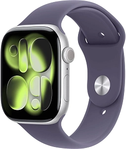 Умные часы Apple Watch Series 11 (Silver, Purple Fog, Sport Band, 42mm, M/L)