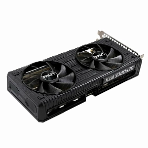 Видеокарта Palit GeForce RTX 3060 12288Mb, Dual OC 12G (NE63060T19K9-190AD) 1xHDMI, 3xDP, Ret (Чёрный)