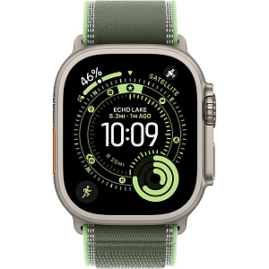 Умные часы Apple Watch Ultra 3 (Natural, 49mm, Trail Loop, Green/Neon, S/M)