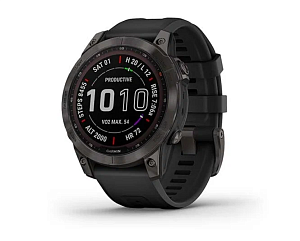 Умные часы Garmin Fenix 7 Sapphire Solar (Чёрный)
