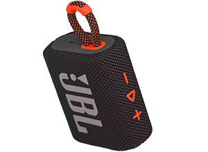 Портативная акустика JBL GO 3 (Чёрный/Оранжевый)