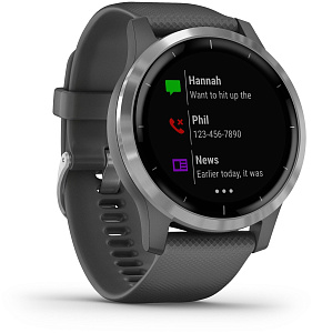 Умные часы Garmin Vivoactive 4 Wi-Fi NFC (Серебристый)