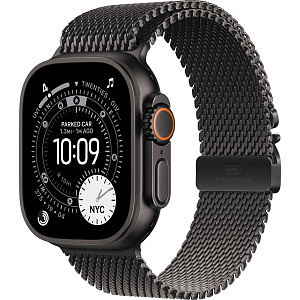 Умные часы Apple Watch Ultra 3 (Black, 49mm, Titanium Milanese Loop, Black, M)