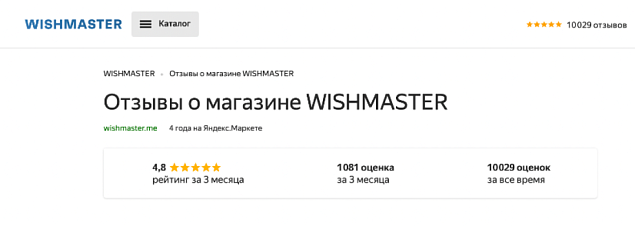 10.000 отзывов о нас на Маркете