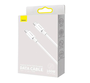 Кабель Baseus Superior Series Fast Charging Type-C 100W 2m (Белый)