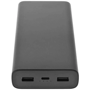 Внешний портативный аккумулятор Xiaomi Mi Power Bank 20000 (Чёрный)