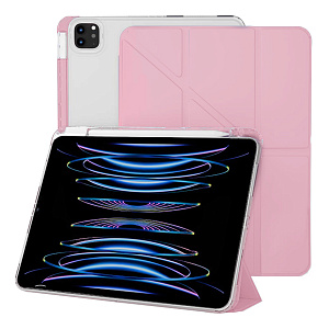 Чехол книжка Gurdini Origami Case Series для iPad Pro 13 (M4/M5) (Розовый)