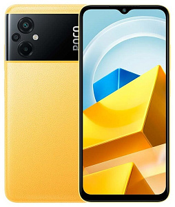 Смартфон Xiaomi POCO M5 4/64GB Global (Жёлтый, 64 ГБ, 4 ГБ, Global, Dual nanoSim, Без Rustore)