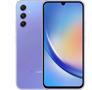 Смартфон Samsung Galaxy A34 5G 8/256GB (8 ГБ, 256 ГБ, Фиолетовый, Global, Dual nanoSim, Без Rustore)