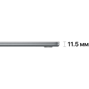 Ноутбук Apple MacBook Air 15 2023 (M2 8-Core, GPU 10-Core, 8 GB, 256GB) (8 ГБ, 256 ГБ, MQKP3, Серый Космос)