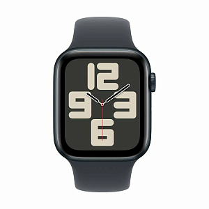 Умные часы Apple Watch SE 44мм (2024) (44mm, Чёрный M/L, M/L)