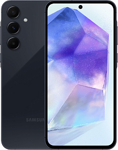 Смартфон Samsung Galaxy A55 5G 12/256GB (Синий, 12 ГБ, 256 ГБ, nanoSim+eSim, Global, Без Rustore)