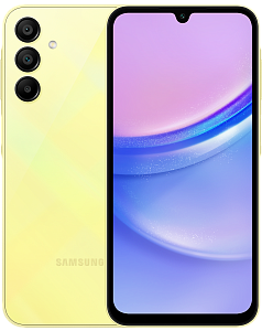 Смартфон Samsung Galaxy A15 4G 6/128GB (Жёлтый, 128 ГБ, 6 ГБ, Dual nanoSim, Global, Без Rustore)