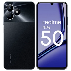 Смартфон Realme Note 50 3/64GB Global (64 ГБ, Черный, 3 ГБ, Global, Dual nanoSim, Без Rustore)