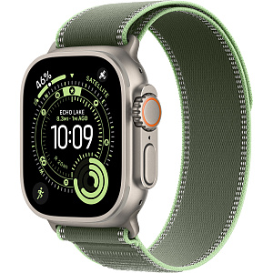 Умные часы Apple Watch Ultra 3 (Natural, 49mm, Trail Loop, Green/Neon, S/M)