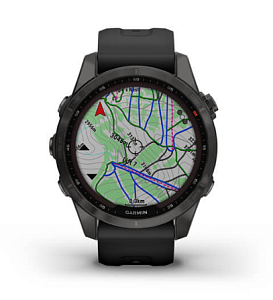 Умные часы Garmin Fenix 7s Sapphire Solar (Серый)