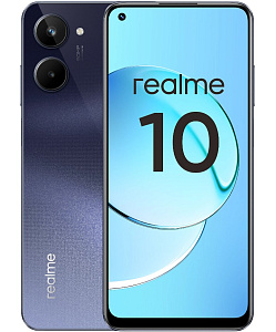 Смартфон Realme 10 4/128GB (Чёрный, 4 ГБ, 128 ГБ, Global, Dual nanoSim, Без Rustore)