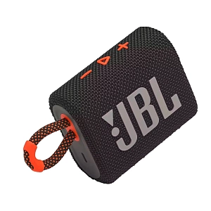 Портативная акустика JBL GO 3 (Чёрный/Оранжевый)