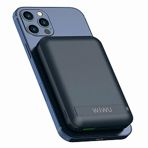Внешний аккумулятор Wiwu Snap Cube Magsafe Power Bank 10000 mAh (Синий)