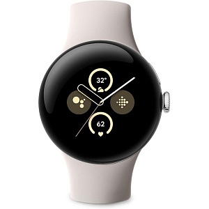 Умные часы Google Pixel Watch 2 41mm (Polished Silver/Porcelain, 41mm, LTE)