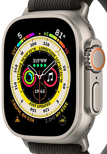 Умные часы Apple Watch Ultra 49 мм Titanium Case with Trail Loop (49mm, Серо-чёрный S/M, S/M)