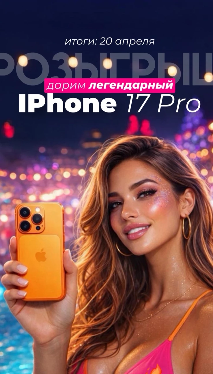 ДАРИМ IPHONE 17 PRO В TELEGRAM